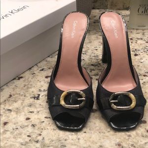 Calvin Klein Mules- Never Worn!  Black